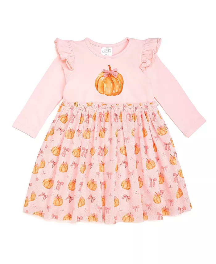 Платье-туту с длинными рукавами и принтом тыквы для девочек-малышей Sweet Wink, мультиколор
Платье-туту с длинными рукавами и принтом тыквы для девочек-малышей Sweet Wink, мультиколор