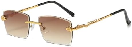 Новые солнцезащитные очки Polygon Rimless Sunglasses 2023 года для женщин, ретро-стиль с змеиным узором, прозрачные очки для мужчин, защита от УФ-излучения UV400 MTZJH, Tea
Новые солнцезащитные очки Polygon Rimless Sunglasses 2023 года для женщин, ретро-стиль с змеиным узором, прозрачные очки для мужчин, защита от УФ-излучения UV400 MTZJH, Tea