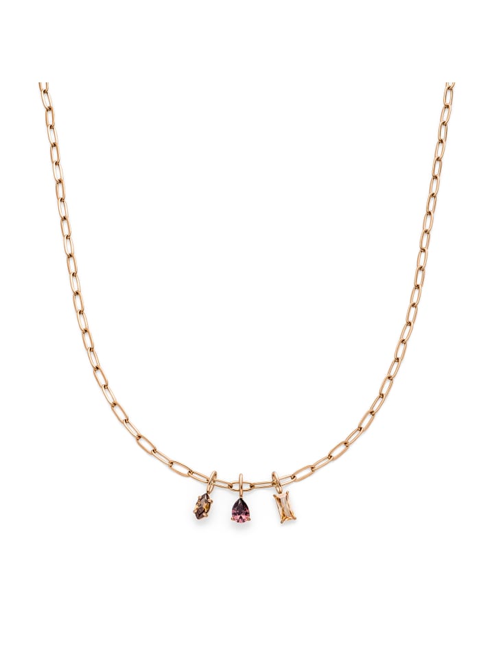 s.Oliver Цепочка из нержавеющей стали с деталями из розового золота и камнями
s.Oliver Цепочка из нержавеющей стали с деталями из розового золота и камнями