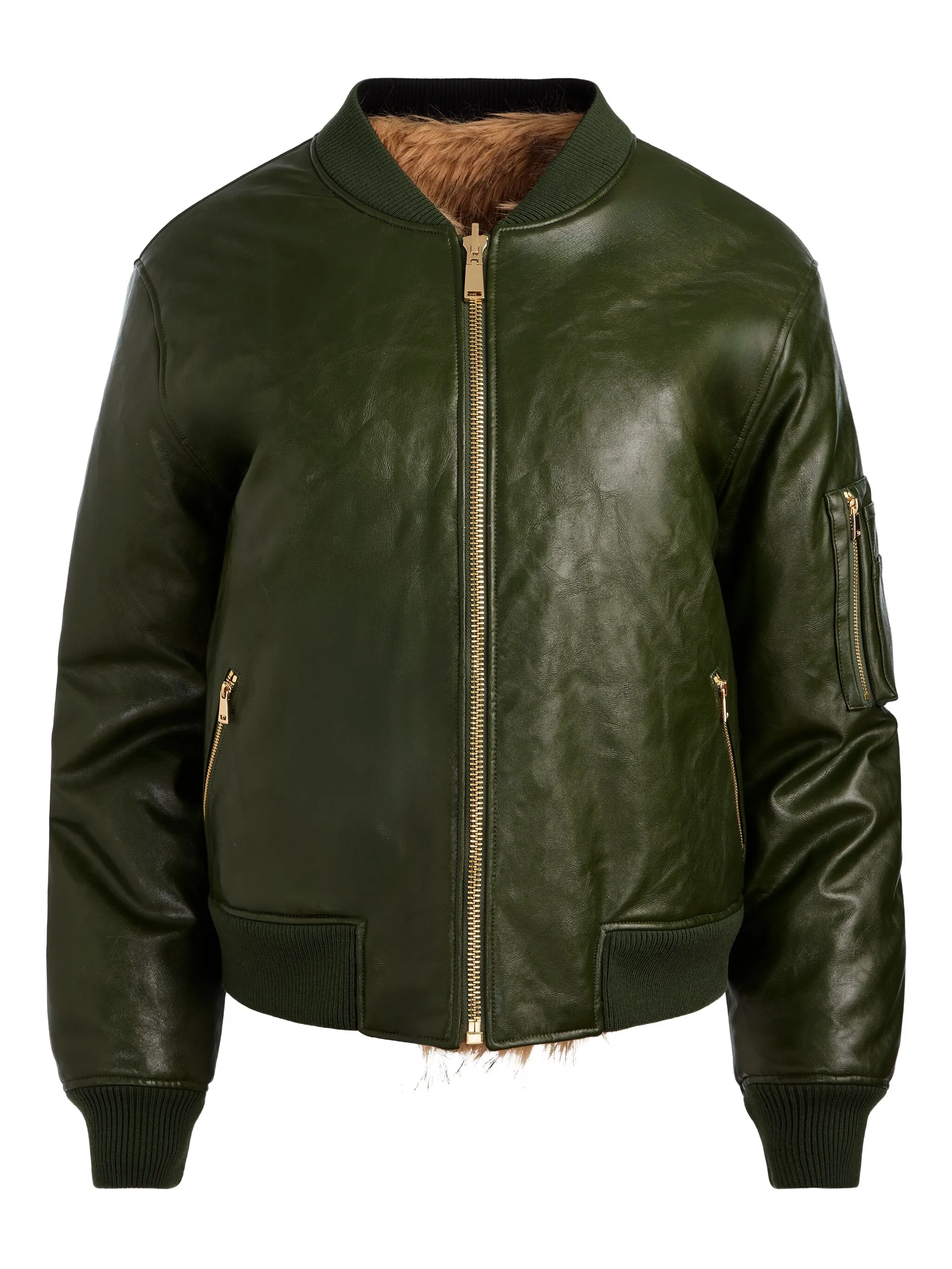 Двусторонний бомбер Becky с искусственным мехом Alice + Olivia, зеленый
Двусторонний бомбер Becky с искусственным мехом Alice + Olivia, зеленый