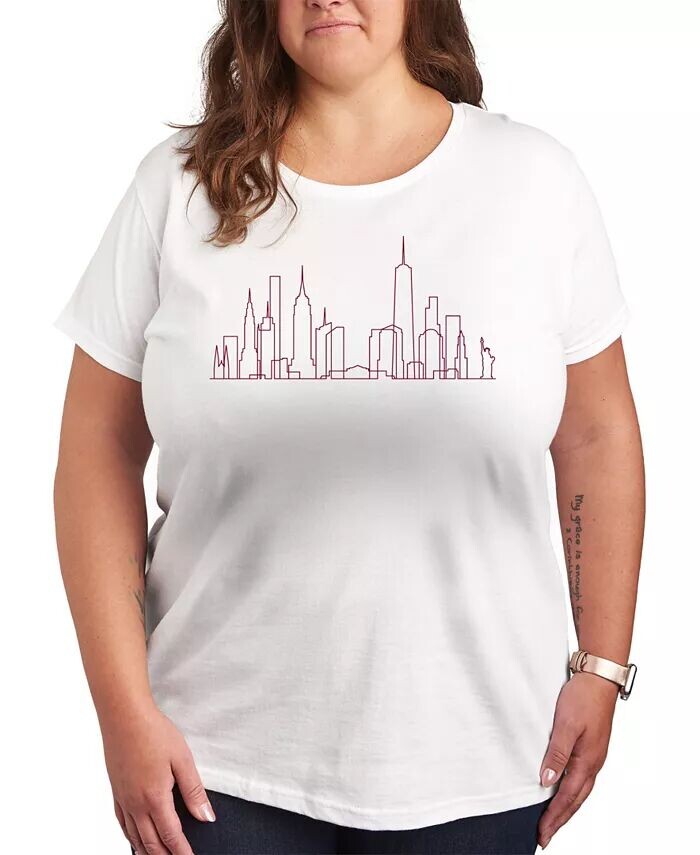 Футболка размера плюс с графическим принтом NYC Skyline Line Art Hybrid Apparel, белый
Футболка размера плюс с графическим принтом NYC Skyline Line Art Hybrid Apparel, белый