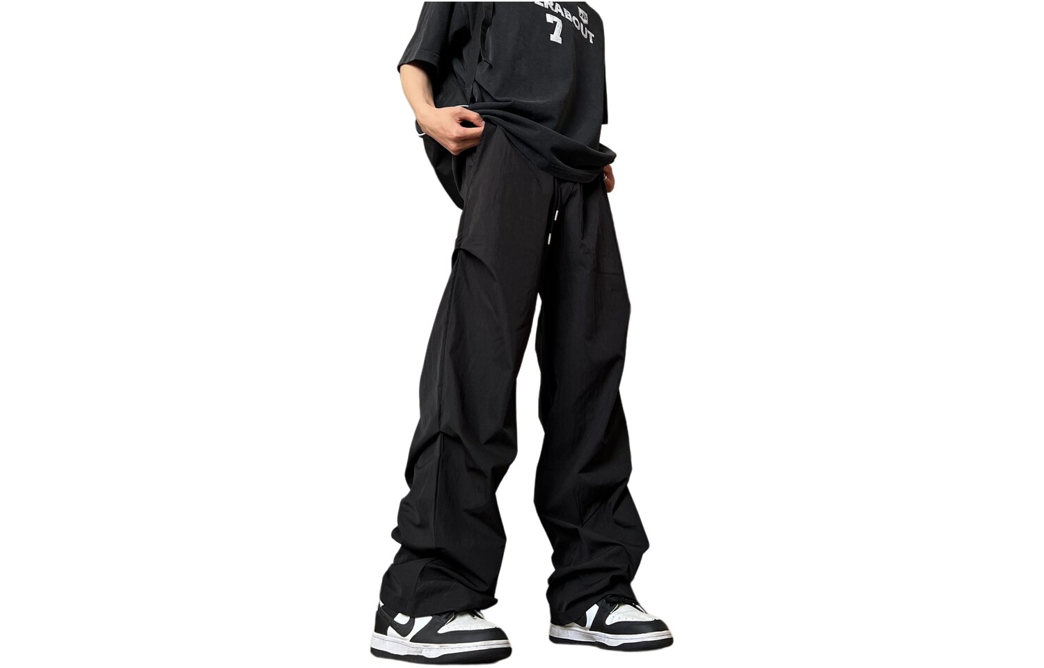 COMOWA повседневные брюки унисекс, Серый/Белый 
COMOWA повседневные брюки унисекс, Серый/Белый