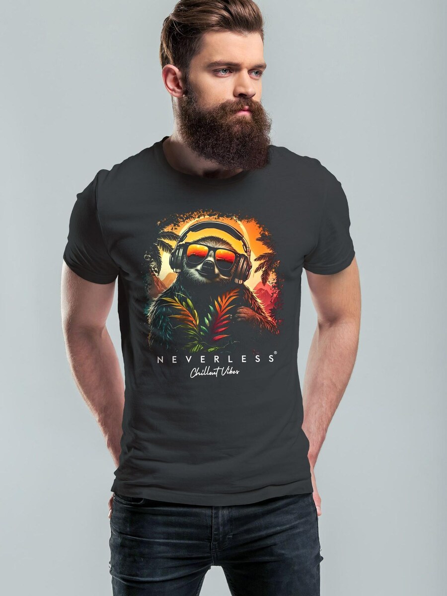 Рубашка Neverless Sloth DJ, антрацит
Рубашка Neverless Sloth DJ, антрацит