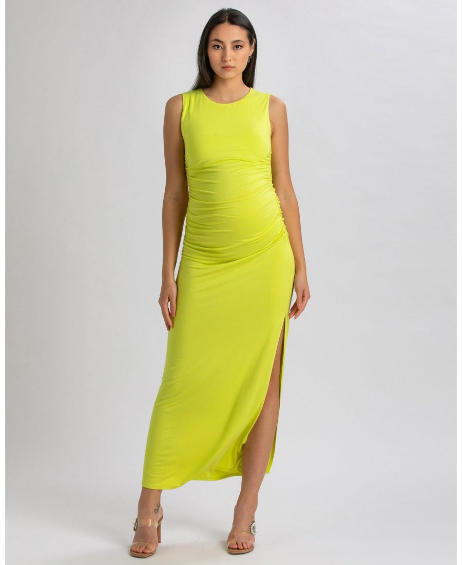 Платье-макси без рукавов с боковой драпировкой и разрезом для беременных PIETRO BRUNELLI MATERNITY, Lime
Платье-макси без рукавов с боковой драпировкой и разрезом для беременных PIETRO BRUNELLI MATERNITY, Lime