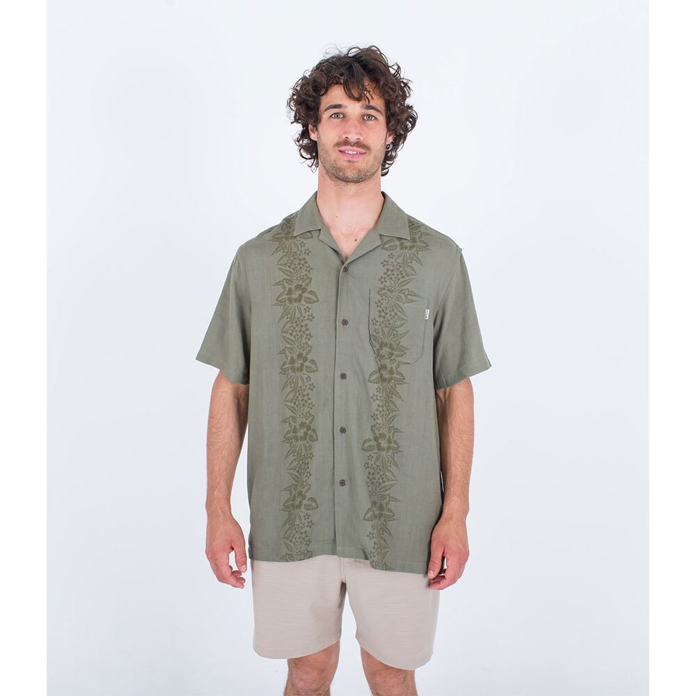 Рубашка с коротким рукавом Hurley Linen Rincon Camp, зеленый
Рубашка с коротким рукавом Hurley Linen Rincon Camp, зеленый