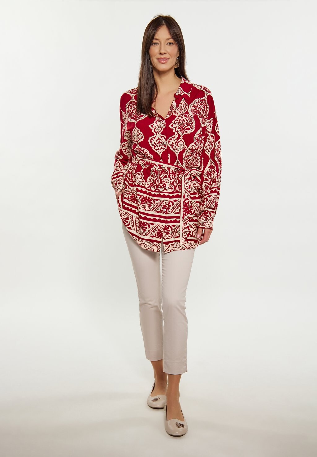 Блузка на пуговицах usha, красный
Блузка на пуговицах usha, красный