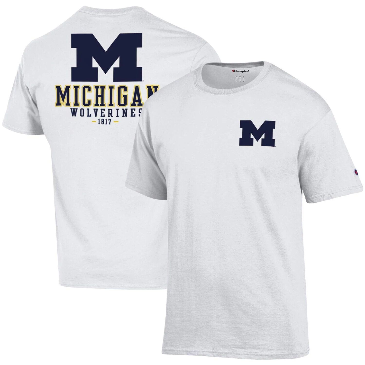 Мужская футболка Champion White Michigan Wolverines Stack 2-Hit
Мужская футболка Champion White Michigan Wolverines Stack 2-Hit