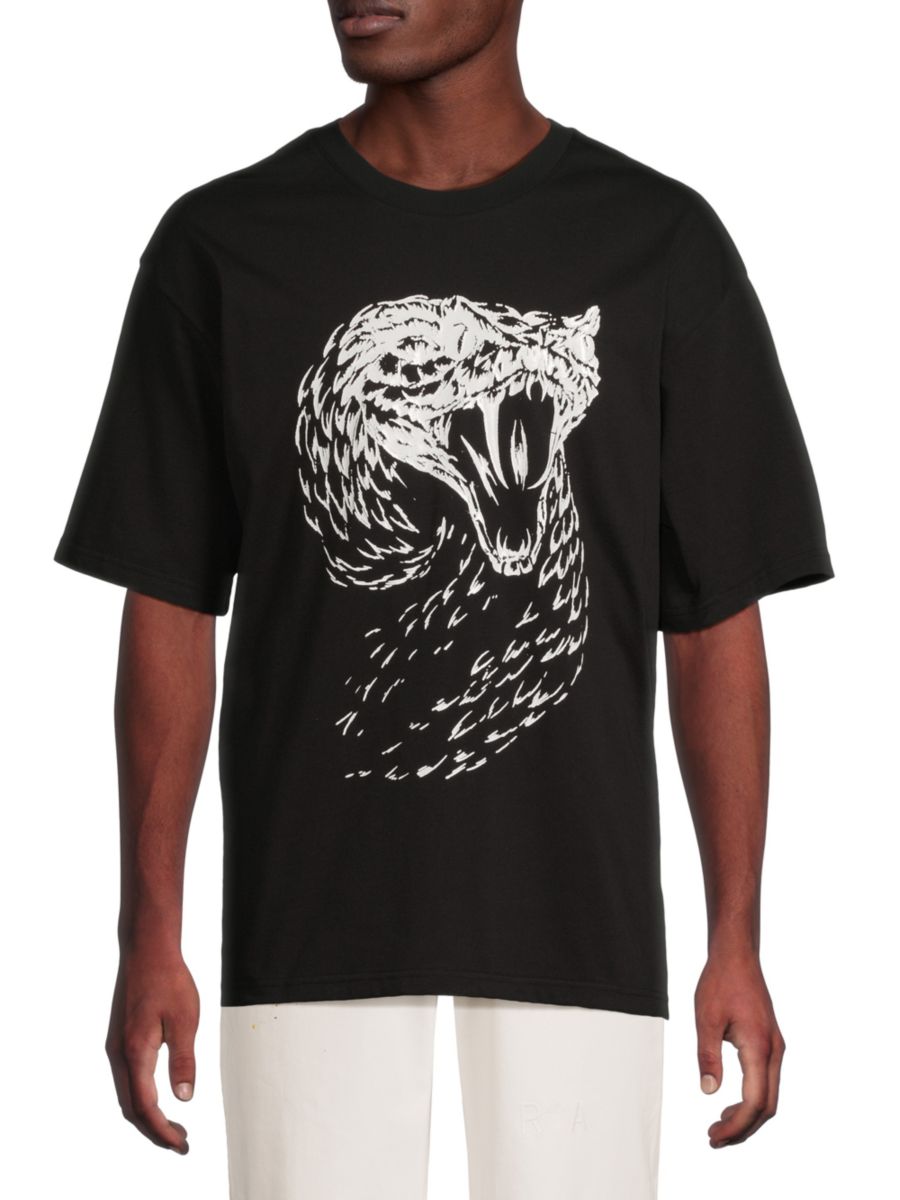 Футболка из хлопка с графическим принтом и открытыми плечами RTA, черный/белый
Футболка из хлопка с графическим принтом и открытыми плечами RTA, черный/белый