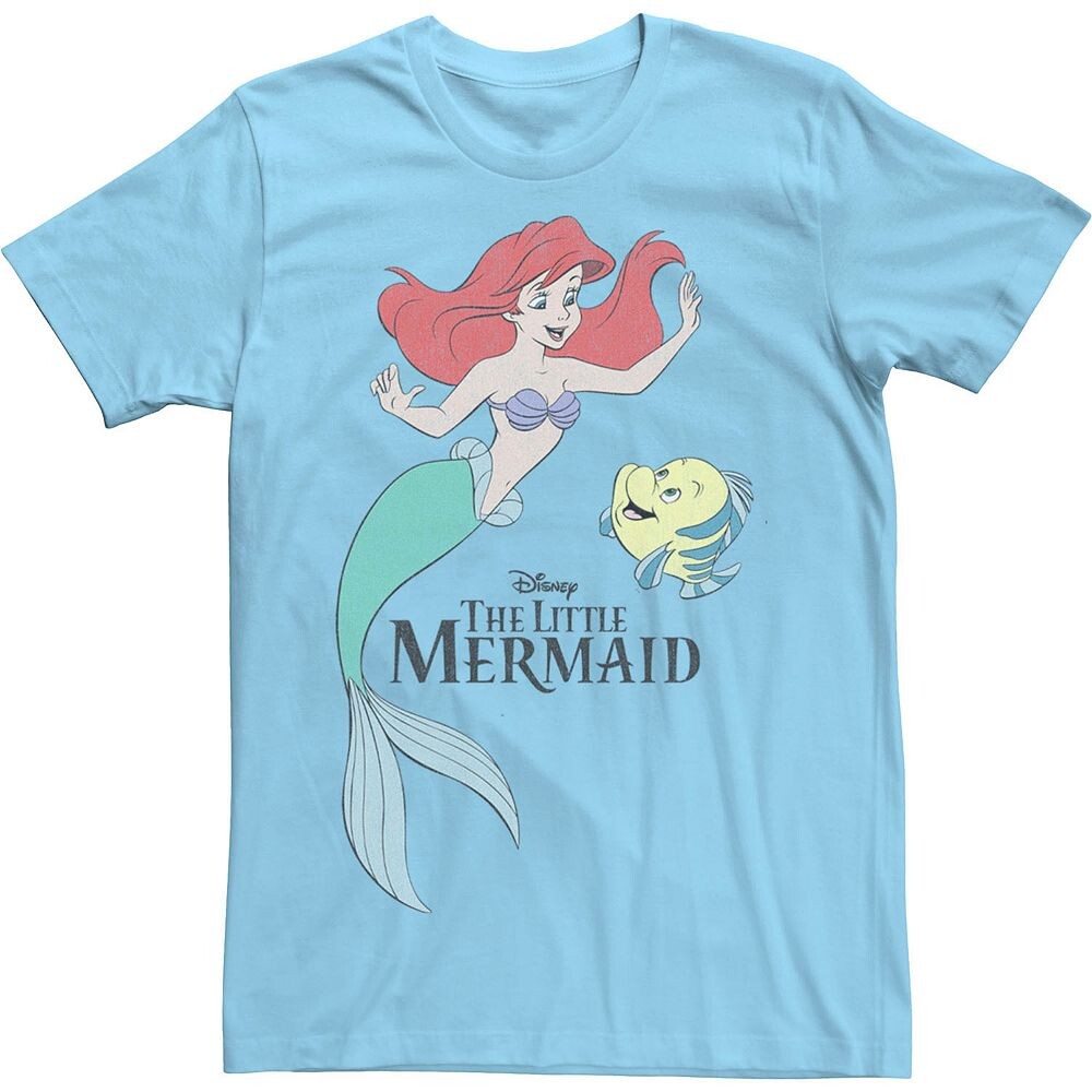 Мужская футболка с портретом Disney's The Little Mermaid Ariel & Flounder Licensed Character, цвет Light Blue
Мужская футболка с портретом Disney's The Little Mermaid Ariel & Flounder Licensed Character, цвет Light Blue