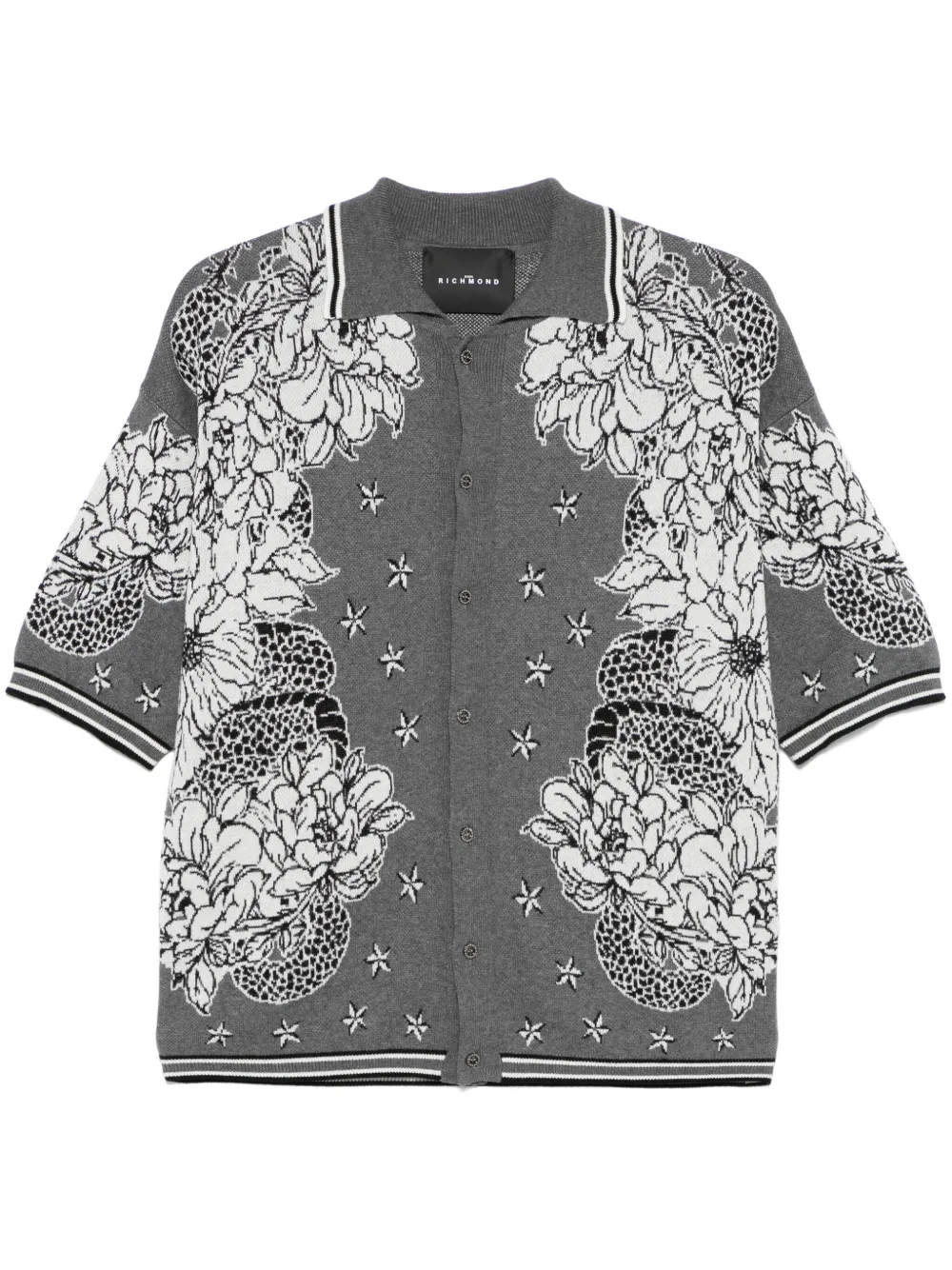 Рубашка с цветочным узором John Richmond, серый
Рубашка с цветочным узором John Richmond, серый