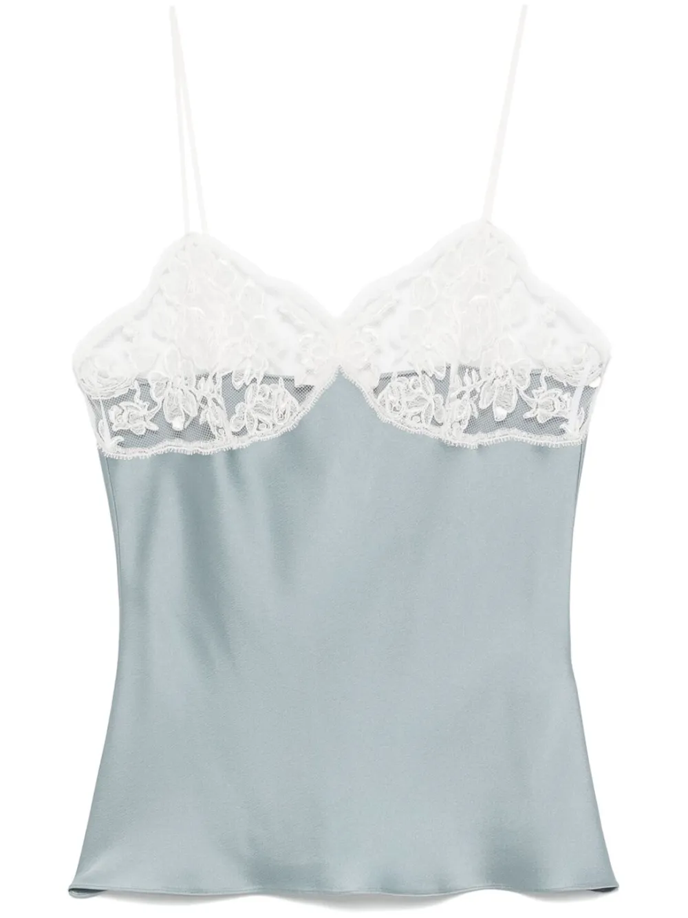 Атласный топ с кружевом CHLOÉ, синий
Атласный топ с кружевом CHLOÉ, синий