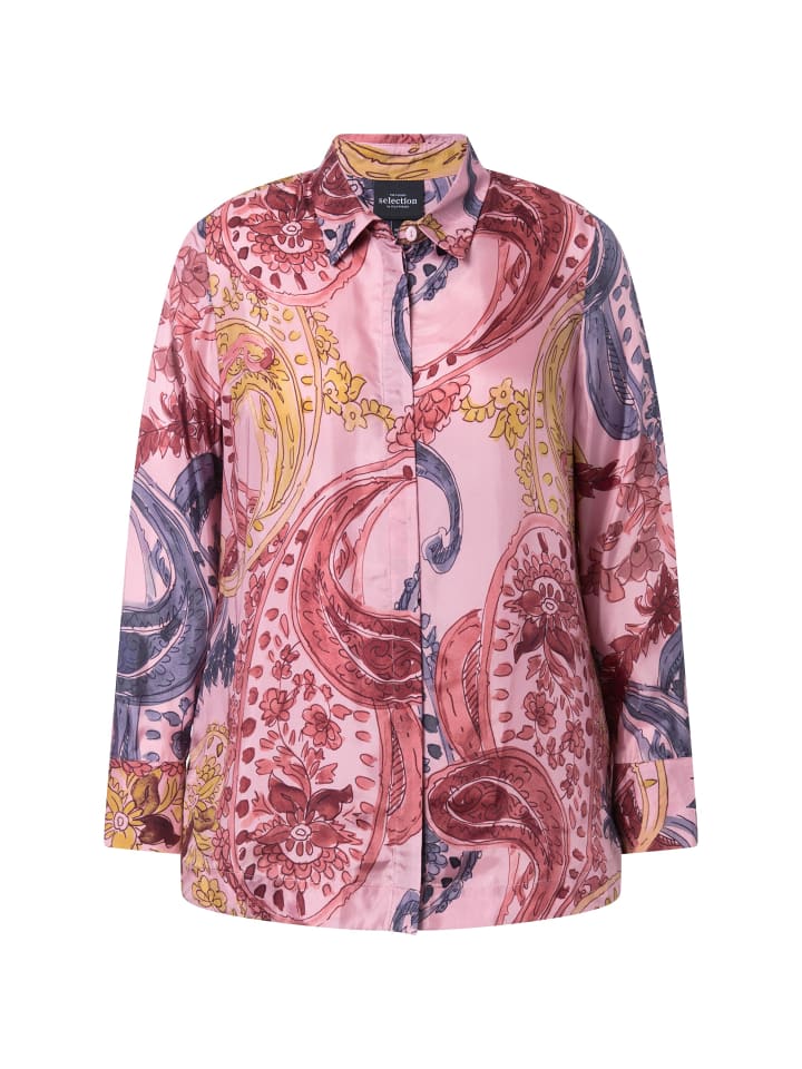 Блузка-рубашка розового цвета Ulla Popken
Блузка-рубашка розового цвета Ulla Popken