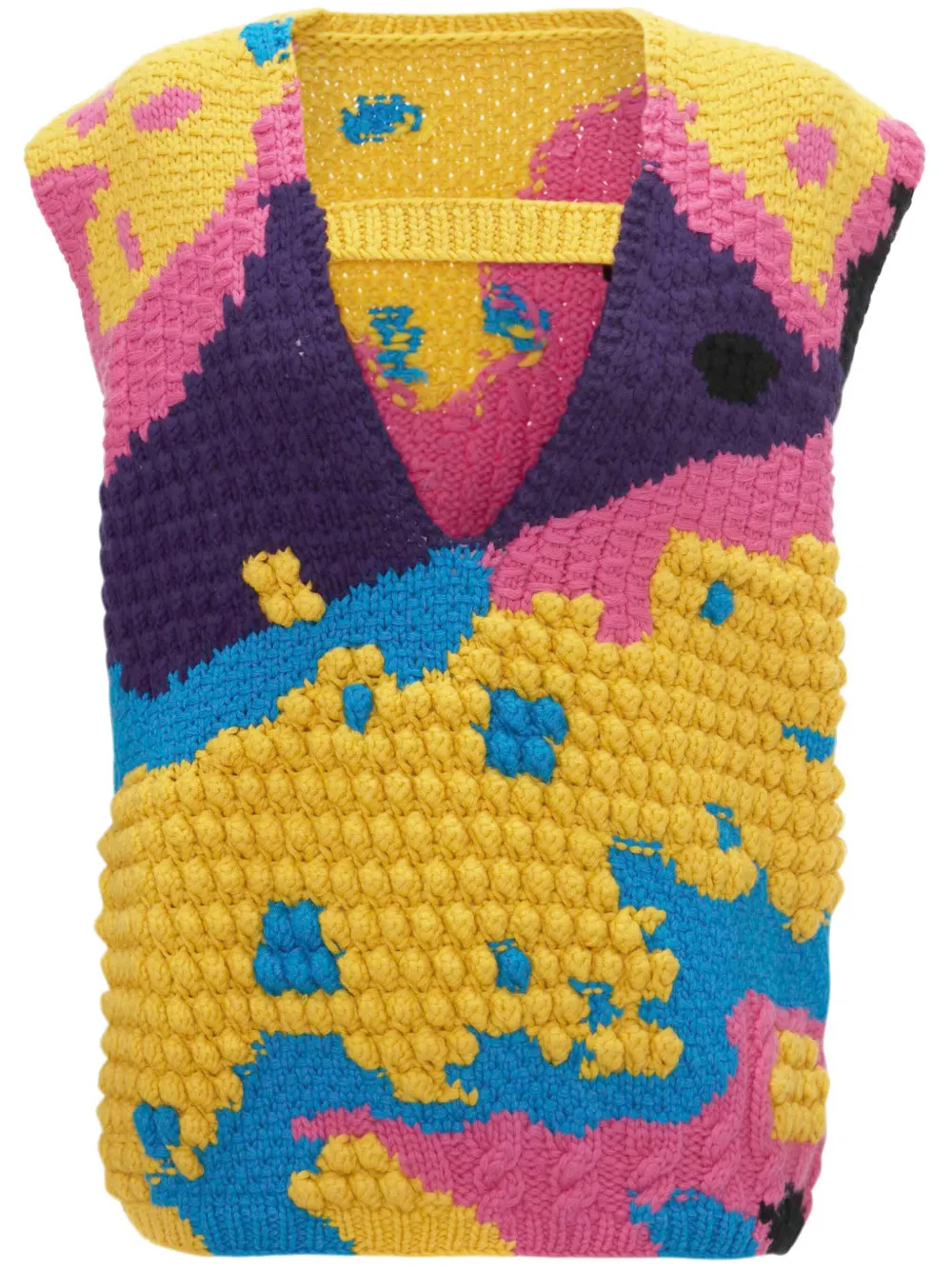 Вязаный топ с V-образным вырезом JW ANDERSON, желтый
Вязаный топ с V-образным вырезом JW ANDERSON, желтый