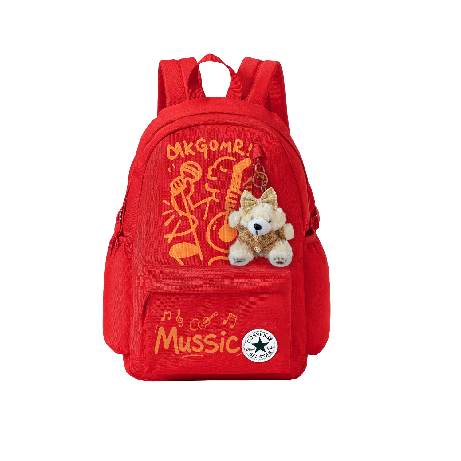 Converse Полиэстеровый рюкзак среднего размера унисекс красный с нашивкой, Music Bear
Converse Полиэстеровый рюкзак среднего размера унисекс красный с нашивкой, Music Bear