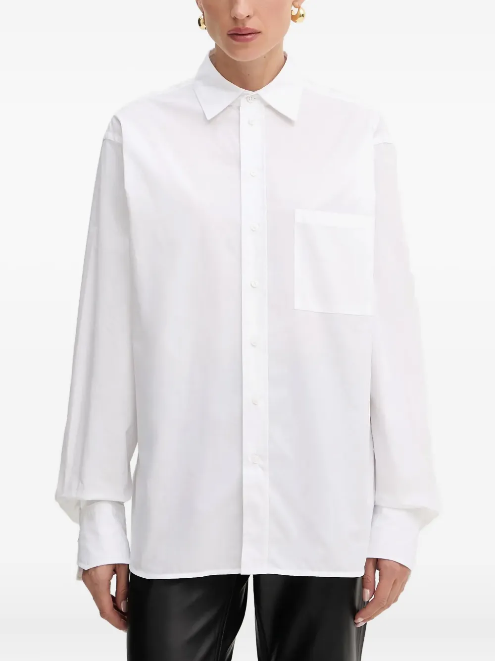 Рубашка с накладным карманом BOSS, белый 
Рубашка с накладным карманом BOSS, белый