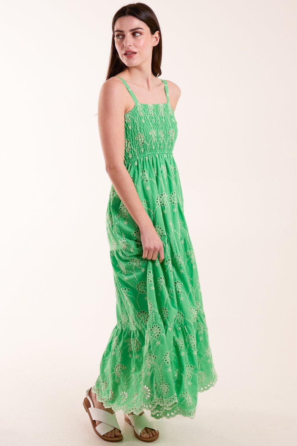 Платье миди с присборенной грудью и бретелями Blue Vanilla, зеленый
Платье миди с присборенной грудью и бретелями Blue Vanilla, зеленый