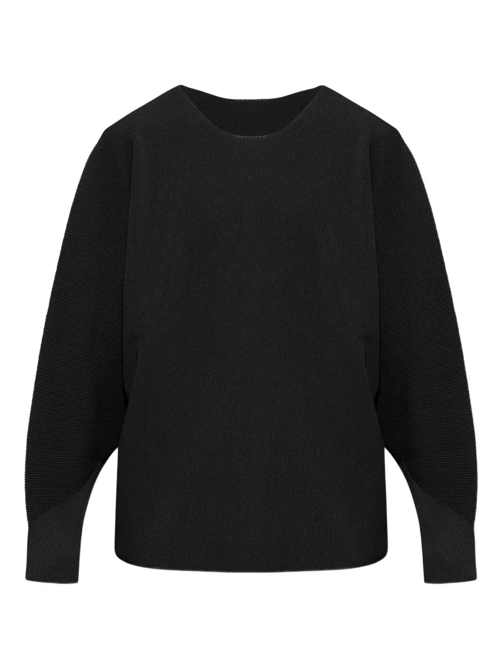 Вязаный джемпер с круглым вырезом Homme Plissé Issey Miyake, черный 
Вязаный джемпер с круглым вырезом Homme Plissé Issey Miyake, черный