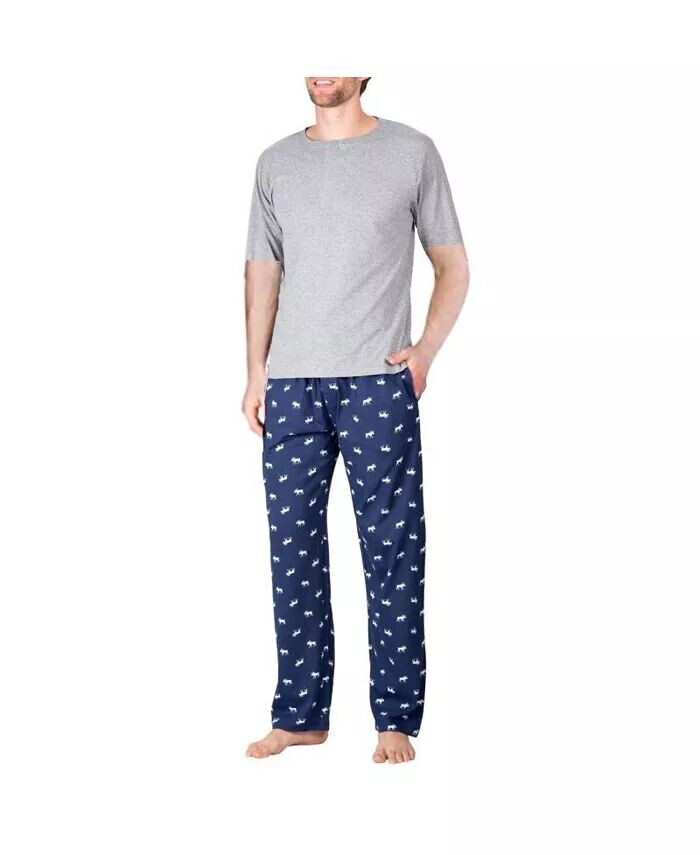 Мужской трикотажный пижамный комплект с коротким рукавом SLEEPHERO, синий
Мужской трикотажный пижамный комплект с коротким рукавом SLEEPHERO, синий