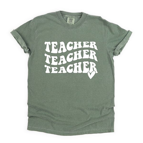 Футболка Teacher с принтом в виде волнистого сердца Simply Sage Market, Moss
Футболка Teacher с принтом в виде волнистого сердца Simply Sage Market, Moss