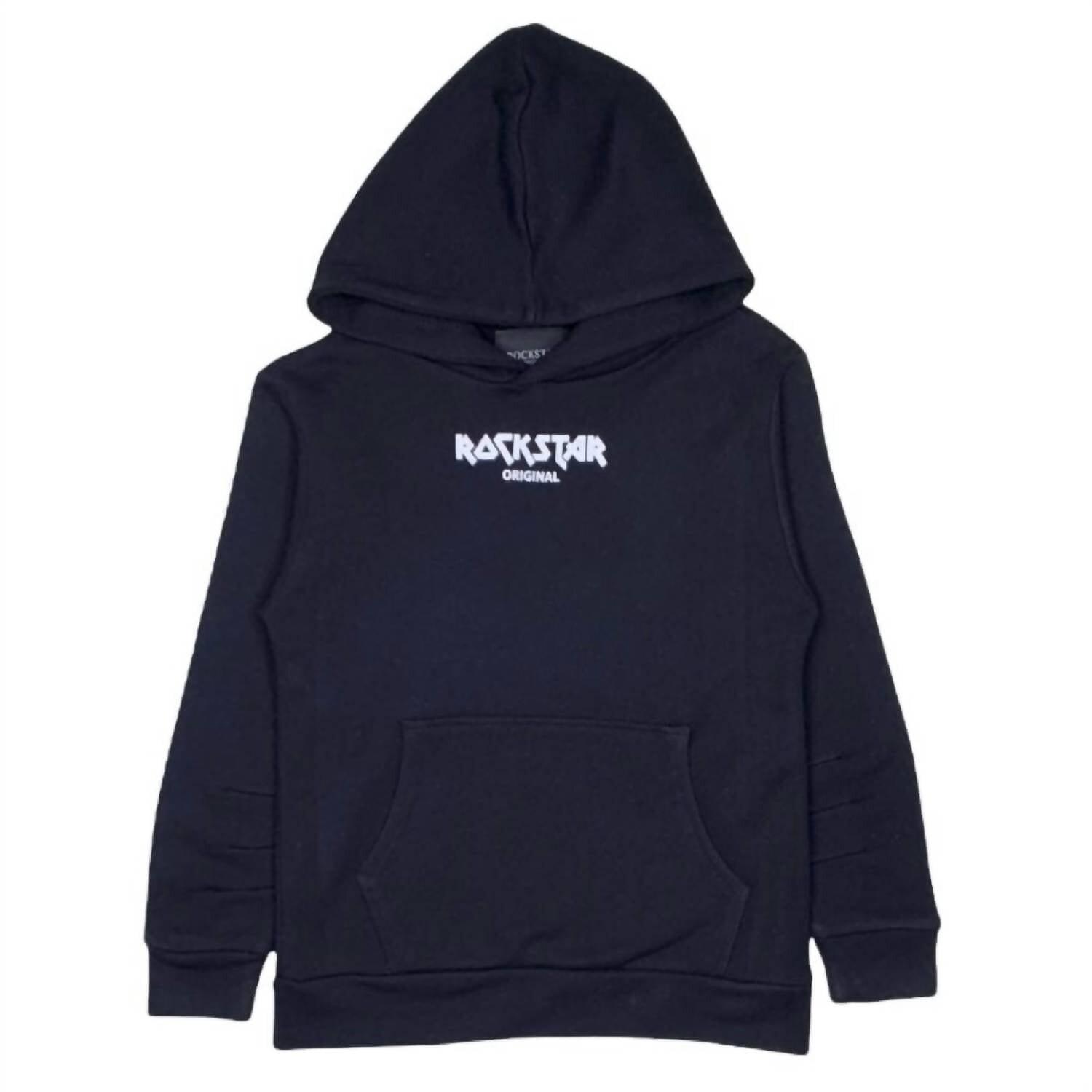 Черное худи для детей Adrian ROCKSTAR ORIGINAL, черный
Черное худи для детей Adrian ROCKSTAR ORIGINAL, черный