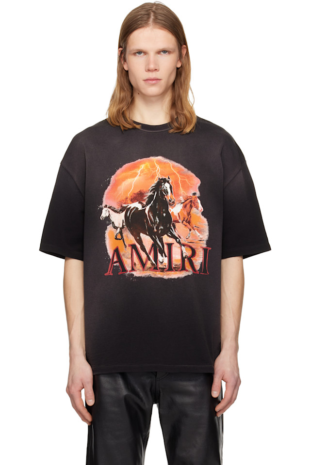 Простая футболка оверсайз Amiri, черный
Простая футболка оверсайз Amiri, черный