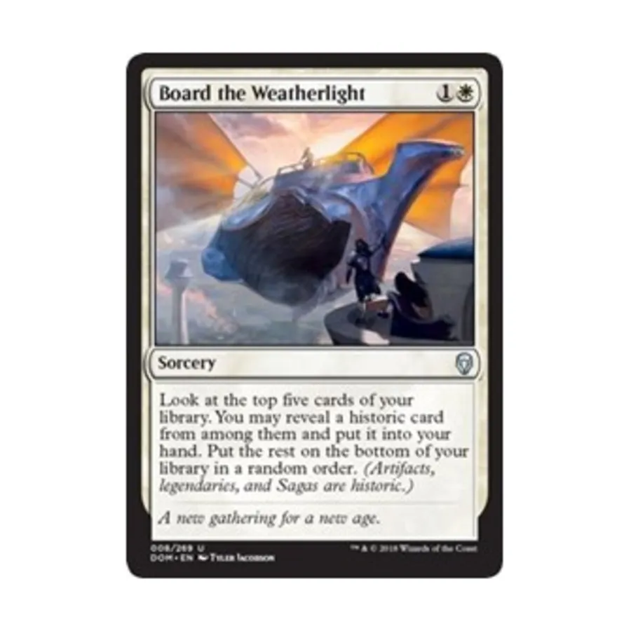 CCG Садитесь на «Везерлайт» (U), MTG - Dominaria
CCG Садитесь на «Везерлайт» (U), MTG - Dominaria