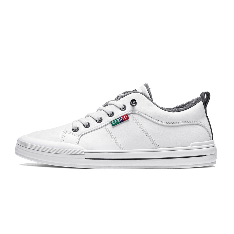 Модные повседневные белые кроссовки Slip Resistant, Abrasion Resistant, легкие низкие скейтборд-кеды Men's CARTELO, белый серый-fleece-lined
Модные повседневные белые кроссовки Slip Resistant, Abrasion Resistant, легкие низкие скейтборд-кеды Men's CARTELO, белый серый-fleece-lined