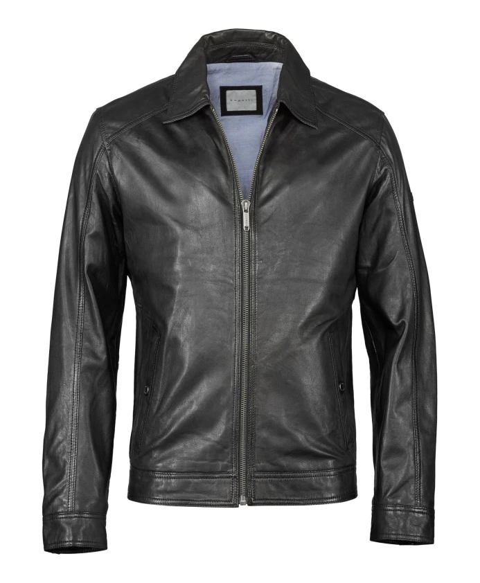 Элегантная кожаная куртка с нашивкой с логотипом. Bugatti, черный
Элегантная кожаная куртка с нашивкой с логотипом. Bugatti, черный