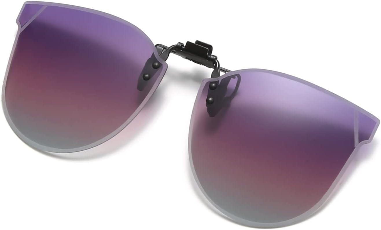 Поляризованные солнцезащитные очки YAMEIZE с клипсами - безободковые откидные очки с защитой от УФ-излучения, модель «кошачий глаз», подходят для женщин и мужчин, для вождения и активного отдыха, Gradient Purple
Поляризованные солнцезащитные очки YAMEIZE с клипсами - безободковые откидные очки с защитой от УФ-излучения, модель «кошачий глаз», подходят для женщин и мужчин, для вождения и активного отдыха, Gradient Purple