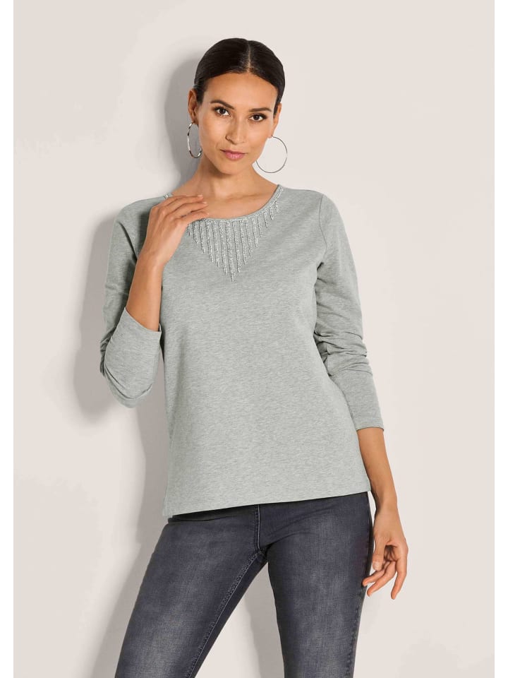 MADELEINE Элегантный свитер с отделкой стразами, серебристо-серый/меланжевый
MADELEINE Элегантный свитер с отделкой стразами, серебристо-серый/меланжевый