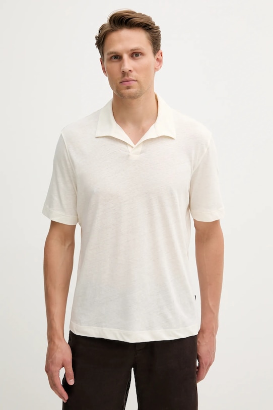 Поло с добавлением льна Sisley, бежевый
Поло с добавлением льна Sisley, бежевый