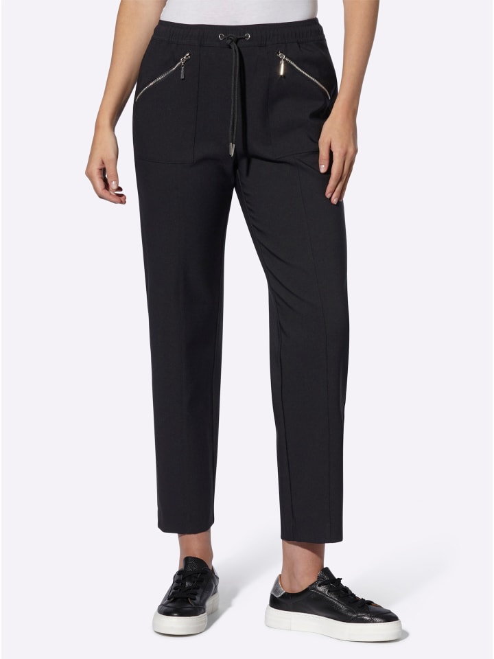 Тканевые брюки Heine, черный
Тканевые брюки Heine, черный