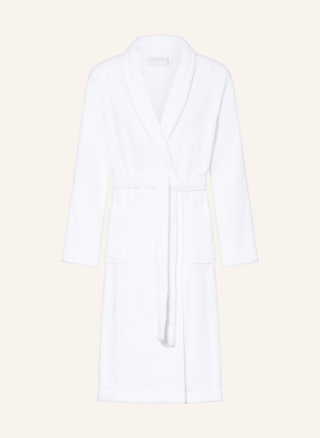 Халат унисекс снежное кружево Christian Fischbacher, экрю
Халат унисекс снежное кружево Christian Fischbacher, экрю