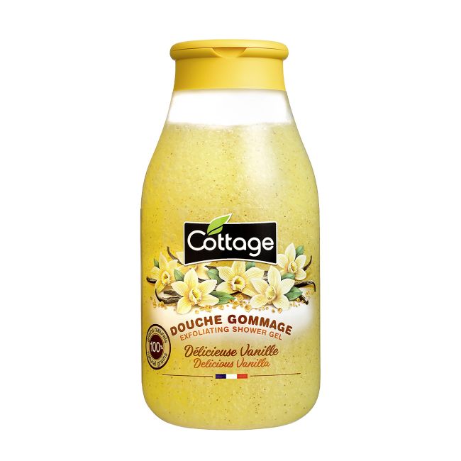 Вкусный ванильный отшелушивающий гель для душа Cottage, 270 мл
Вкусный ванильный отшелушивающий гель для душа Cottage, 270 мл