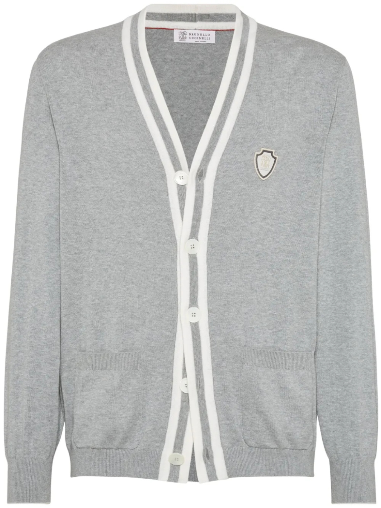 Кардиган на пуговицах Brunello Cucinelli, серый
Кардиган на пуговицах Brunello Cucinelli, серый
