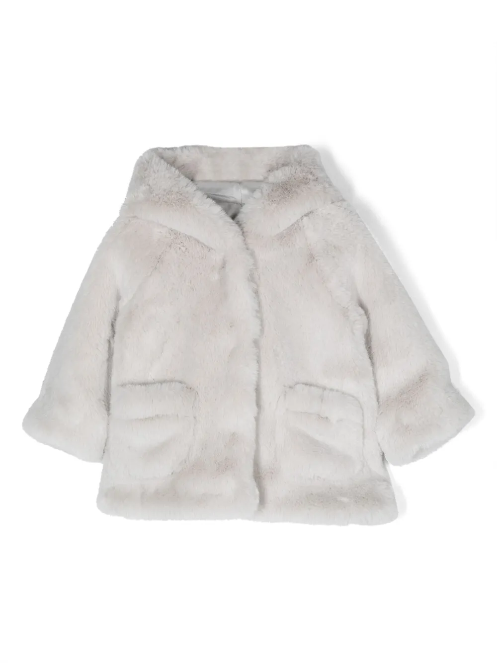 Шуба из искусственного меха с капюшоном Monnalisa, серый
Шуба из искусственного меха с капюшоном Monnalisa, серый