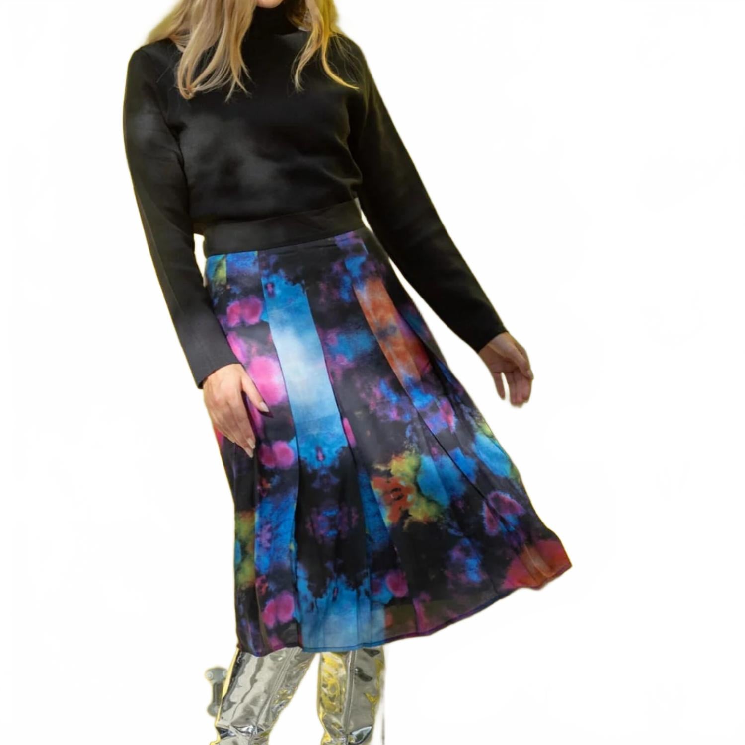 Люсиль Миди юбка в мультиколоре Esteem Couture 
Люсиль Миди юбка в мультиколоре Esteem Couture