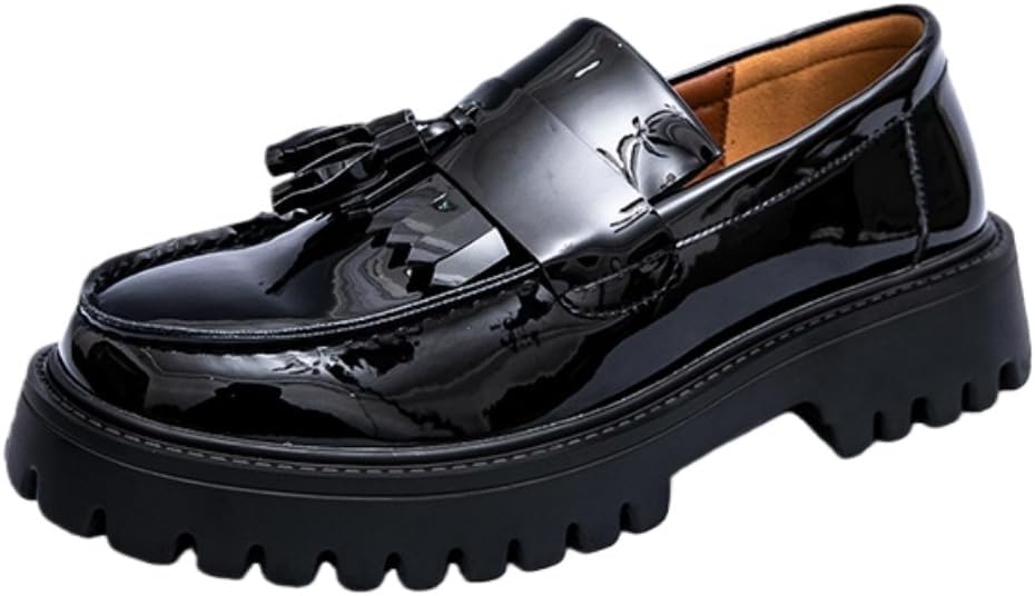 Мужские лоферы Hhhchpm ручной работы из лакированной кожи с кисточками, подошва Lug, нескользящие, удобные, с широкой носочной частью, на платформе, кожаная обувь для деловых, официальных мероприятий, вечеринок, повседневной носки и работы в офи...
Мужские лоферы Hhhchpm ручной работы из лакированной кожи с кисточками, подошва Lug, нескользящие, удобные, с широкой носочной частью, на платформе, кожаная обувь для деловых, официальных мероприятий, вечеринок, повседневной носки и работы в офи...