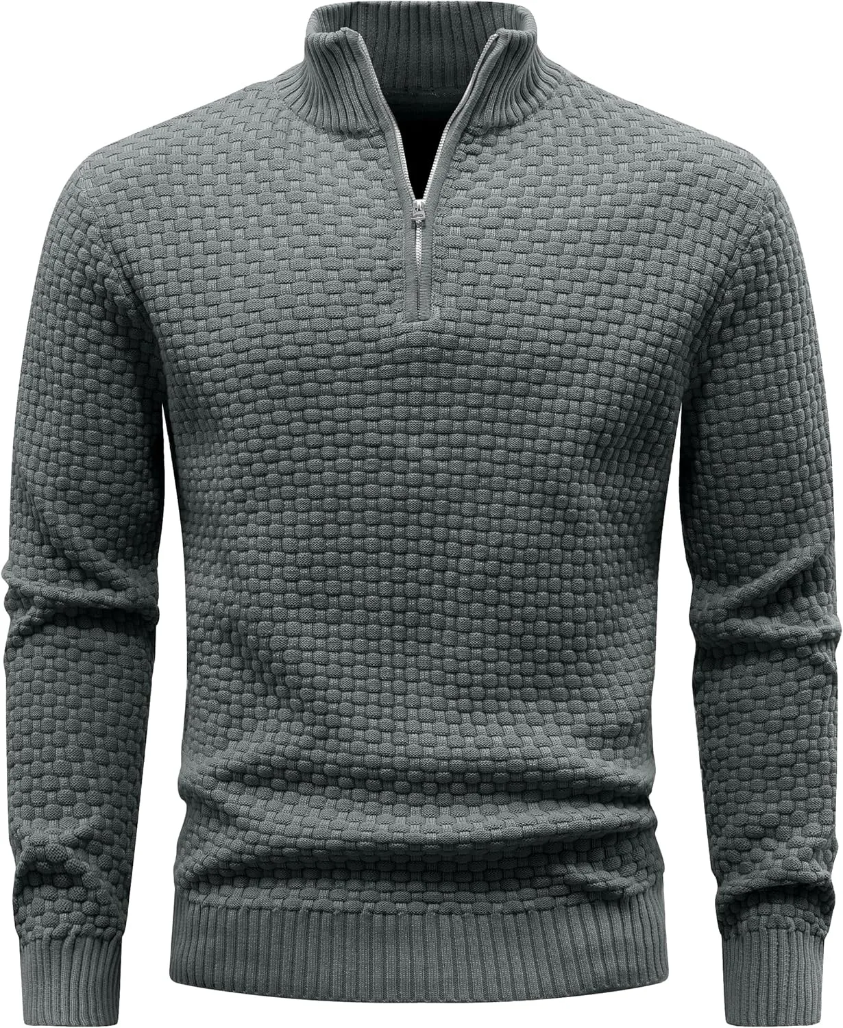 Мужской свитер Zaitun с молнией на четверть и воротником-стойкой
Мужской свитер Zaitun с молнией на четверть и воротником-стойкой