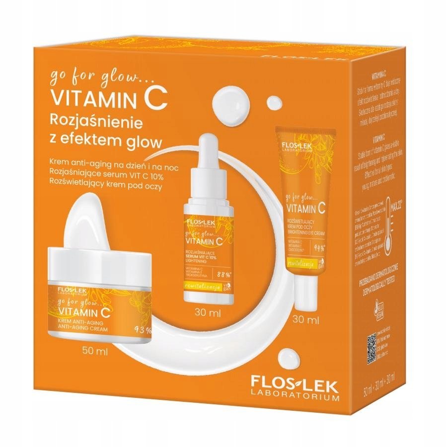FlosLek go for glow…VITAMIN C Осветляющий с эффектом сияния, Косметический набор, 3 шт.
FlosLek go for glow…VITAMIN C Осветляющий с эффектом сияния, Косметический набор, 3 шт.