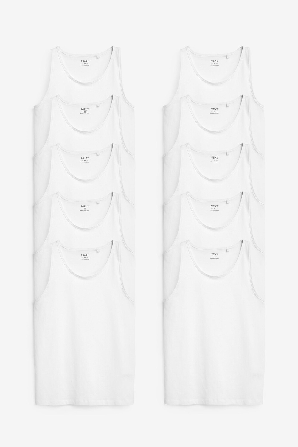 10 маек Next, белый 
10 маек Next, белый