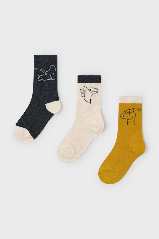 Детские носки 3 пары Mayoral, желтый
Детские носки 3 пары Mayoral, желтый