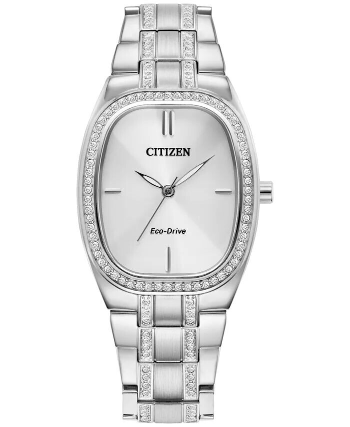 Женские часы Eco-Drive с браслетом из нержавеющей стали с кристаллами, 28 мм Citizen
Женские часы Eco-Drive с браслетом из нержавеющей стали с кристаллами, 28 мм Citizen