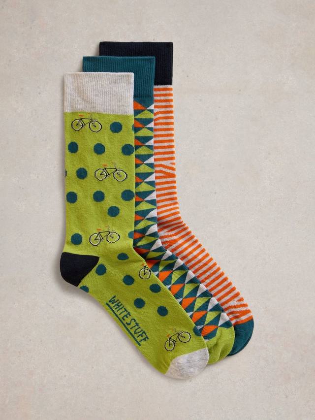 Органический хлопок геометрический & принтом велосипед носки White Stuff, цвет Pack of 3
Органический хлопок геометрический & принтом велосипед носки White Stuff, цвет Pack of 3