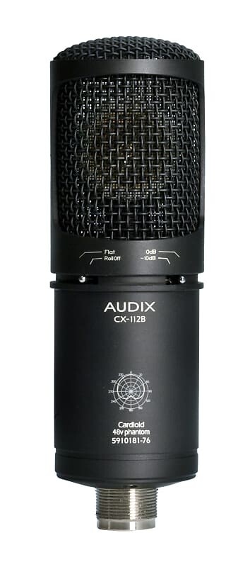 Конденсаторный микрофон Audix CX112B Large Diaphragm Condenser Microphone
Конденсаторный микрофон Audix CX112B Large Diaphragm Condenser Microphone