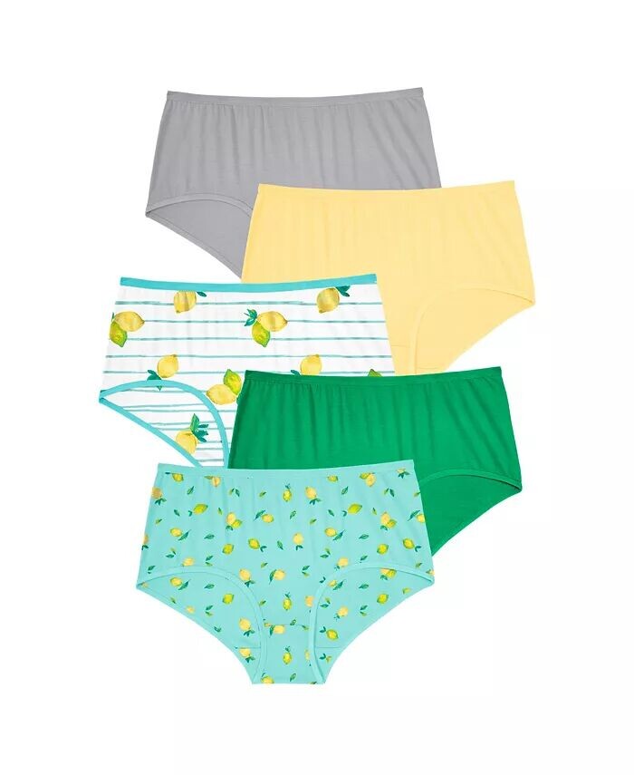 Трусы из эластичного хлопка больших размеров (5 шт.) Comfort Choice, мультиколор
Трусы из эластичного хлопка больших размеров (5 шт.) Comfort Choice, мультиколор