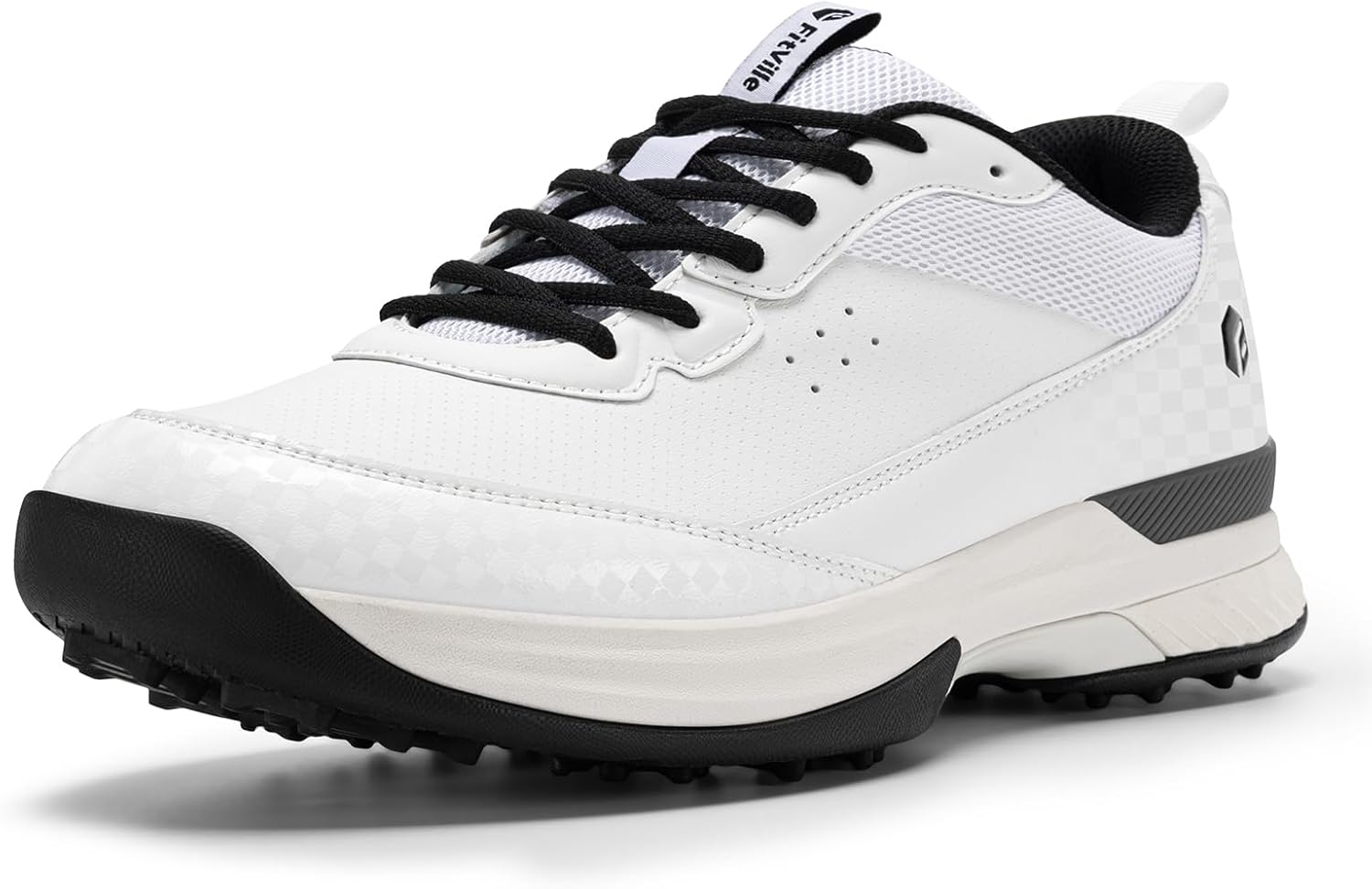 Мужские гольф-ботинки FitVille Wide, профессиональные водонепроницаемые гольф-ботинки для игры на поле с несъемными шипами, белый
Мужские гольф-ботинки FitVille Wide, профессиональные водонепроницаемые гольф-ботинки для игры на поле с несъемными шипами, белый