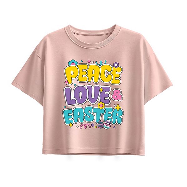 Футболка Boxy для девочек 7-16 лет Peace Love Easter Licensed Character, Light Pink
Футболка Boxy для девочек 7-16 лет Peace Love Easter Licensed Character, Light Pink