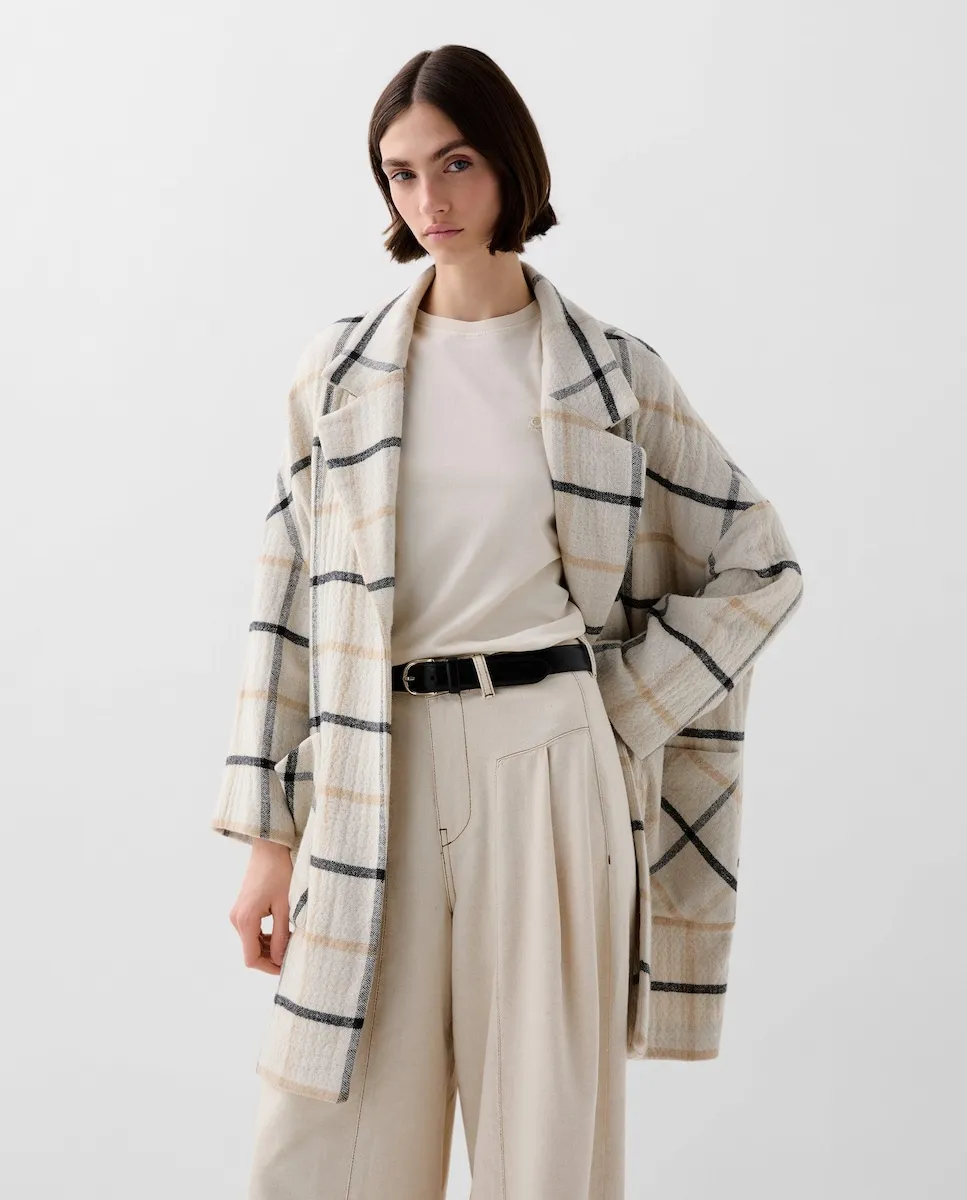 Женское пальто в клетку, слегка свободного покроя Scalpers, бежевый
Женское пальто в клетку, слегка свободного покроя Scalpers, бежевый