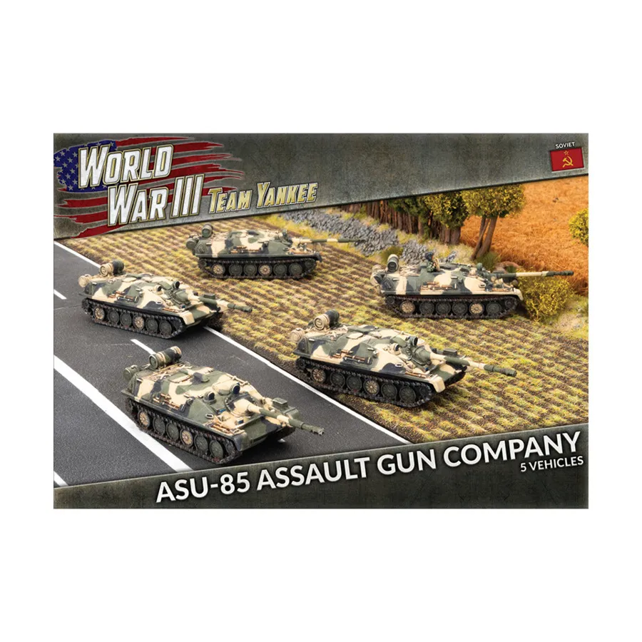 Рота штурмовых орудий АСУ-85, Team Yankee - World War III - Soviet Army (1:100)
Рота штурмовых орудий АСУ-85, Team Yankee - World War III - Soviet Army (1:100)